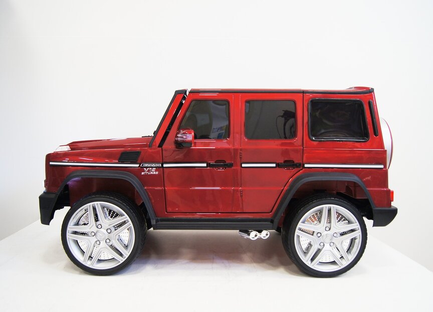 Электромобиль RiverToys Mercedes-Benz G65 AMG вишневый глянец