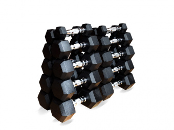 

Набор гексагональных гантелей Original Fittools 10 пар от 1 до 10 кг, 10 пар от 1 до 10 кг