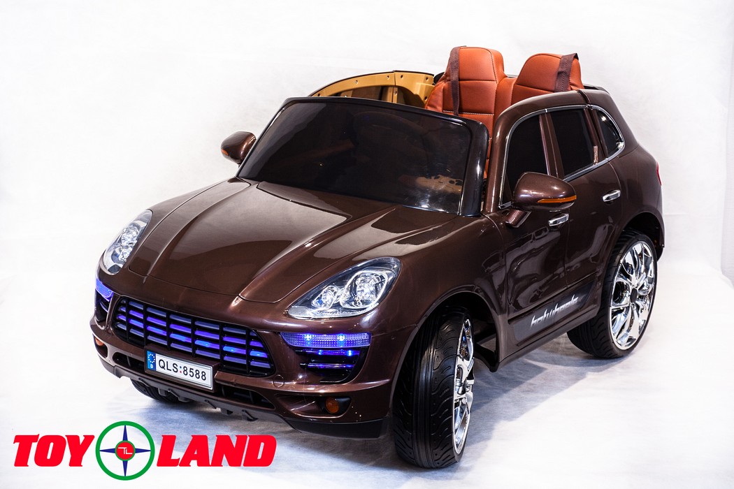 Электромобиль ToyLand Porsche Macan QLS 8588 коричневый