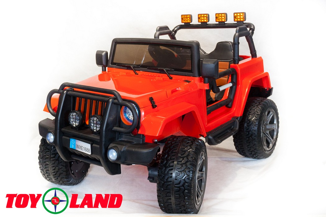 Электромобиль ToyLand Jeep WHE 1688 4Х4 красный