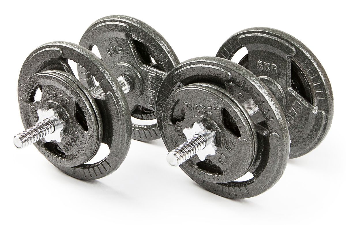 

Набор гантелей с железной ручкой HAMMERTONE 2х16,5 кг, Хром, HAMMERTONE 2165