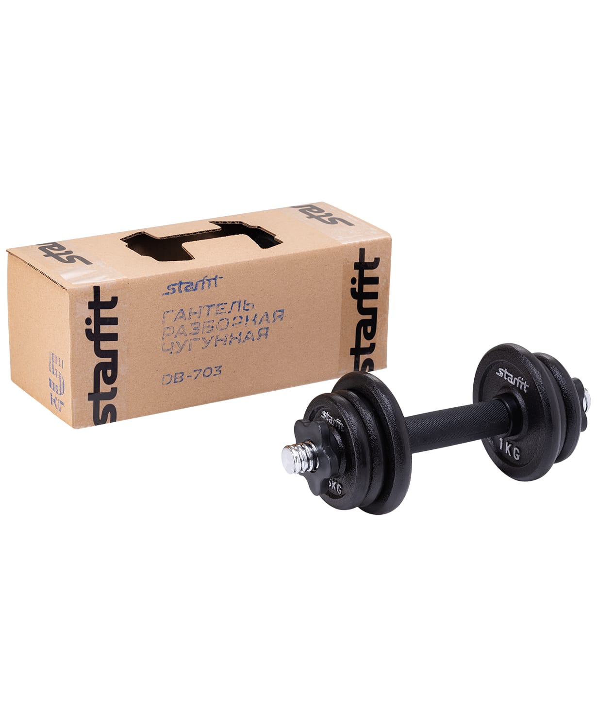 

Гантель разборная чугунная Starfit DB-703, 5 кг, DB-703, 5 кг