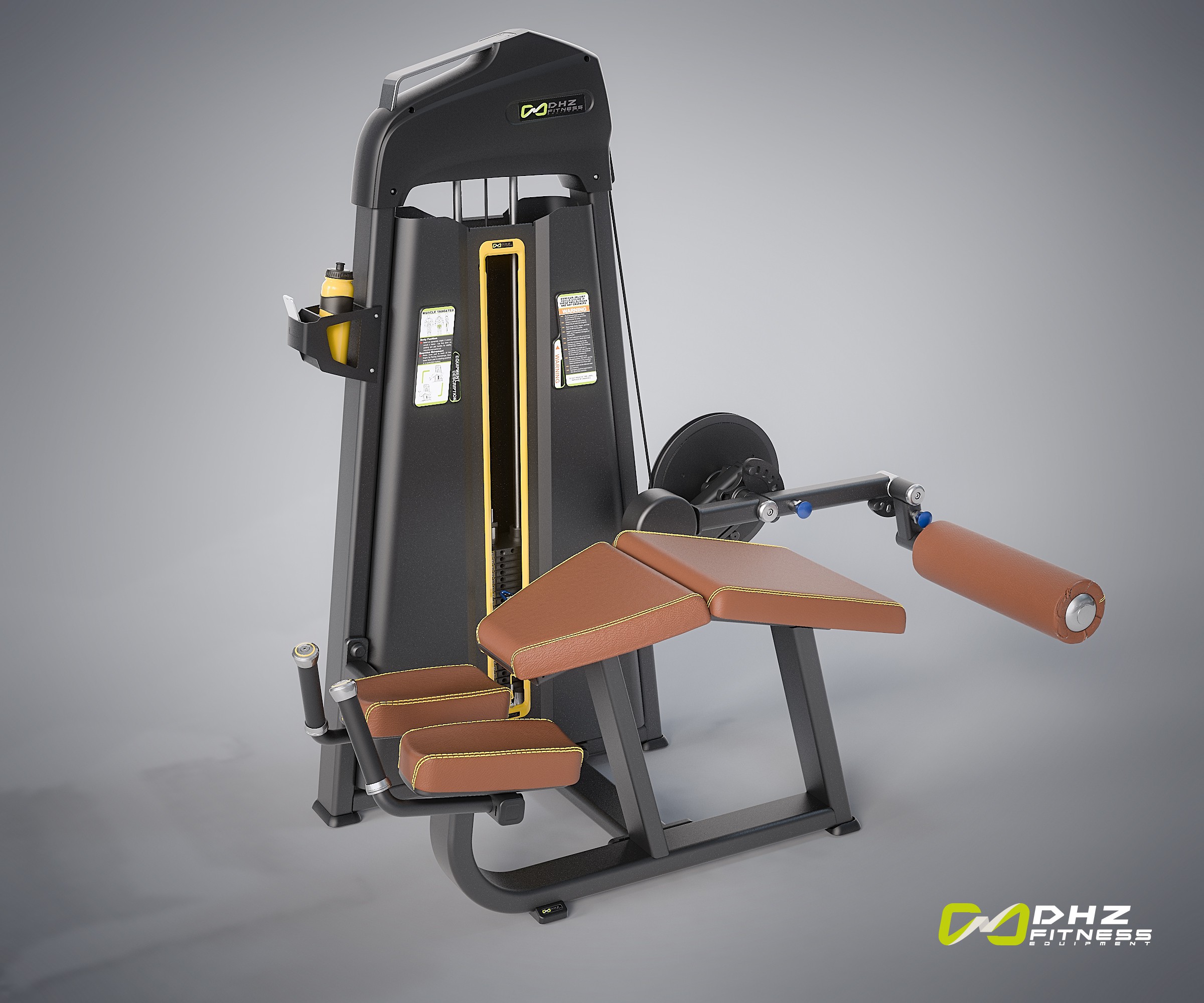 Сгибание ног лежа DHZ Prone Leg Cur Стек 135 кг E-1001B