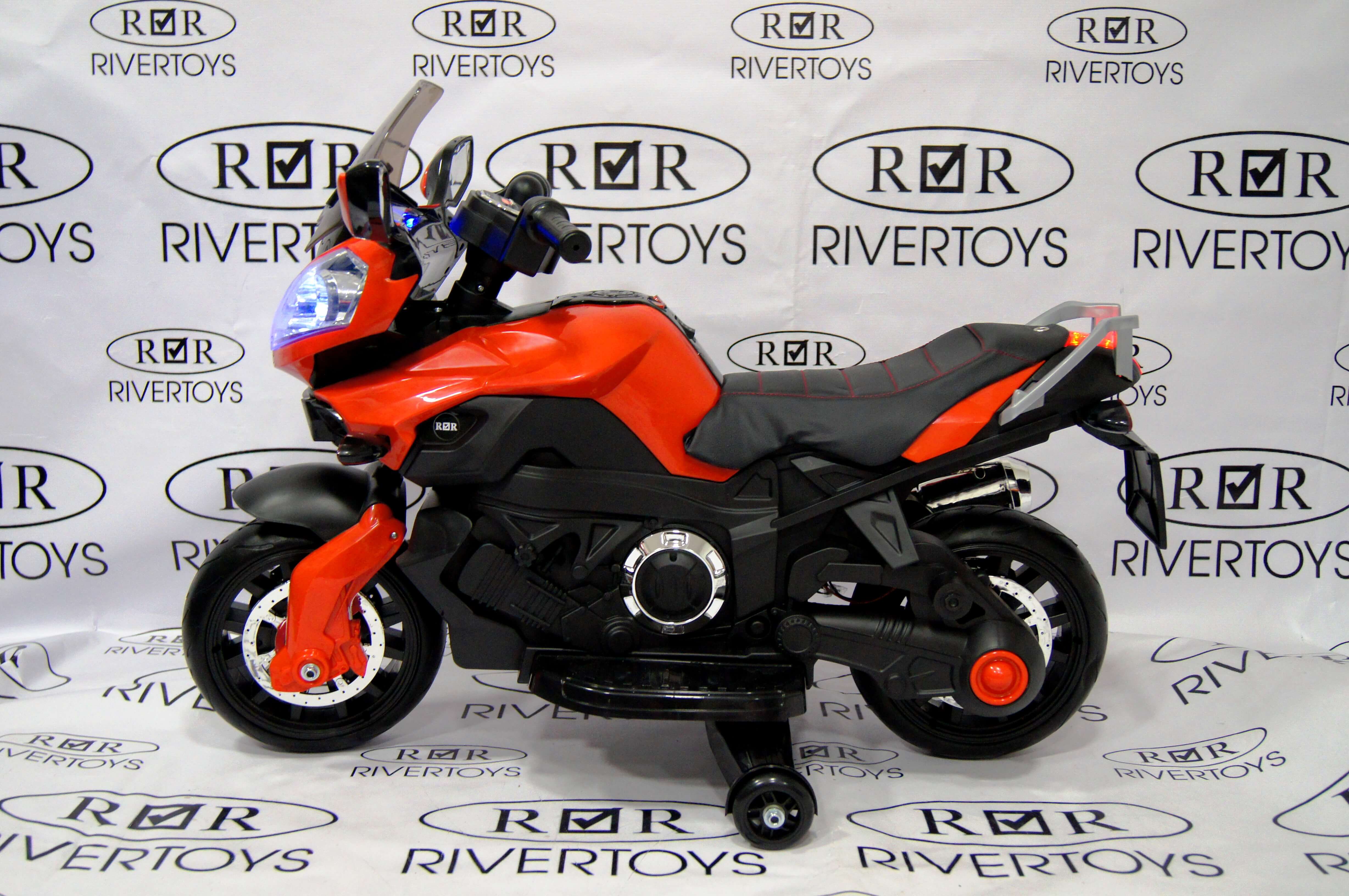 Электромотоцикл RiverToys E222KX красный