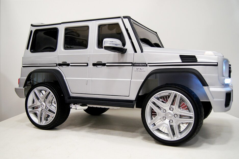 Электромобиль RiverToys Mercedes-Benz G65 AMG серый глянец