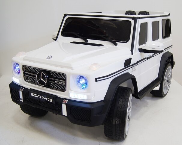 

Электромобиль RiverToys Mercedes-Benz G65 AMG белый, Mercedes-Benz G65 AMG белый