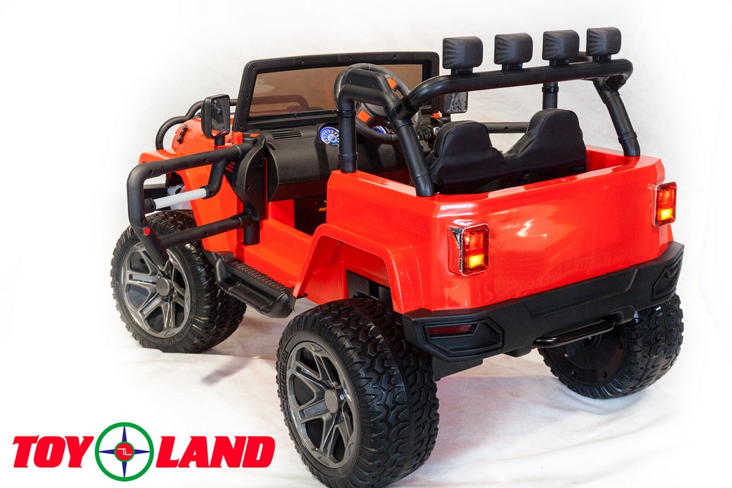 Электромобиль ToyLand Jeep WHE 1688 4Х4 красный