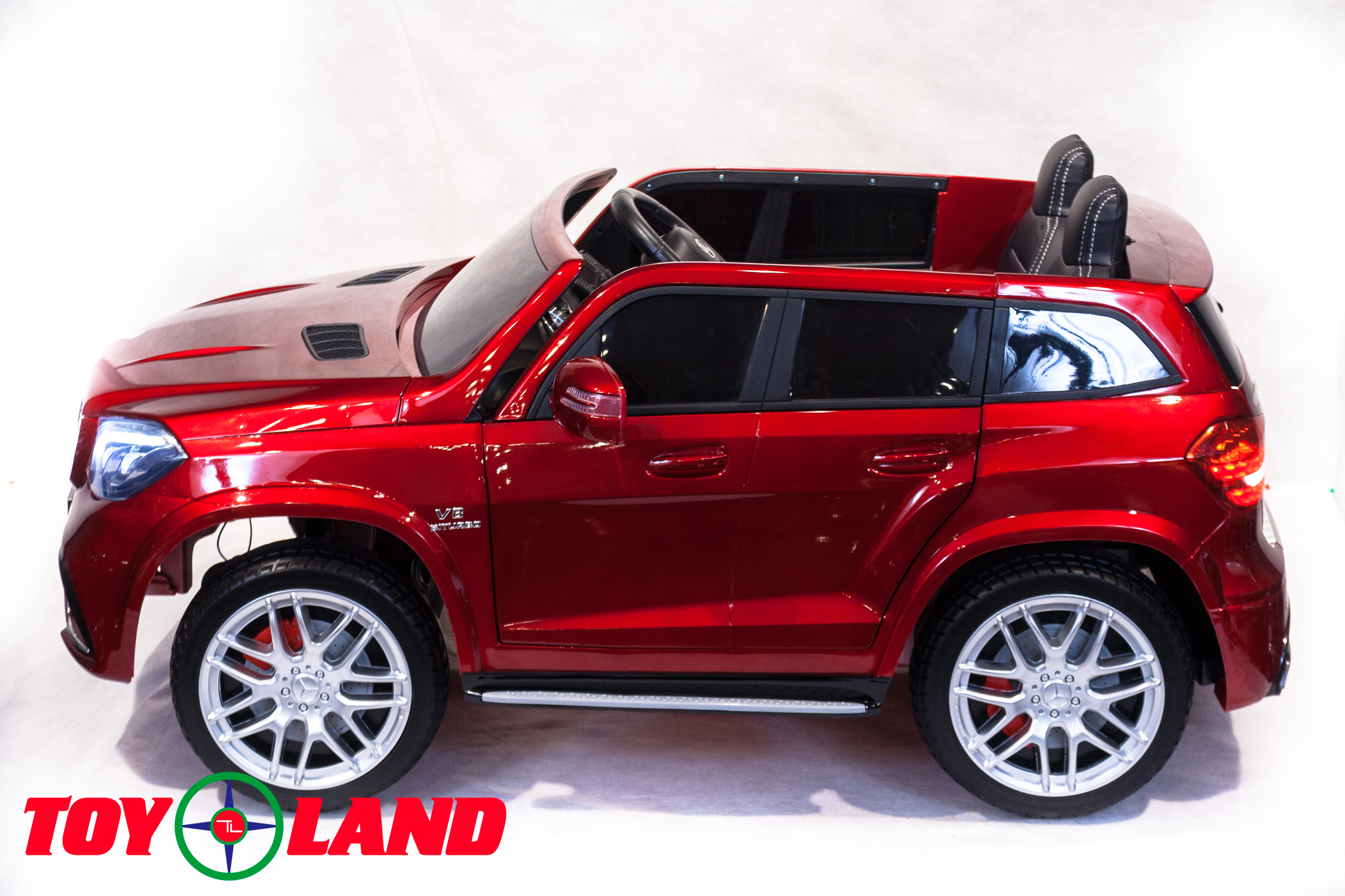 Детский электромобиль ToyLand Mercedes-Benz GLS63 AMG красный (краска)