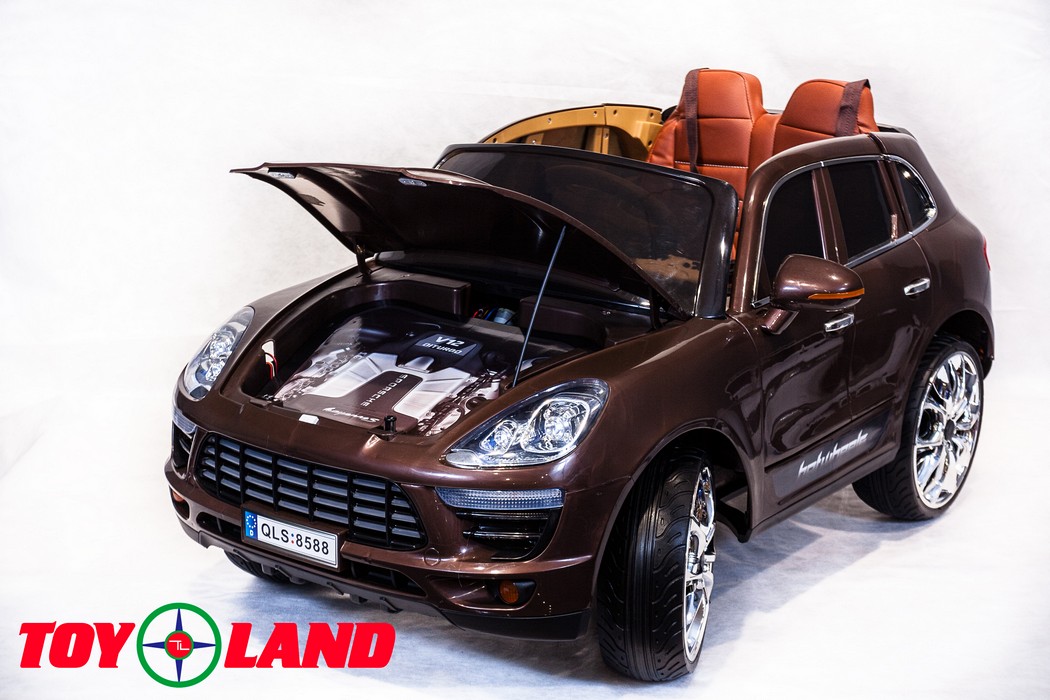 Электромобиль ToyLand Porsche Macan QLS 8588 коричневый