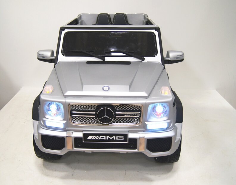 Электромобиль RiverToys Mercedes-Benz G65 AMG серый глянец