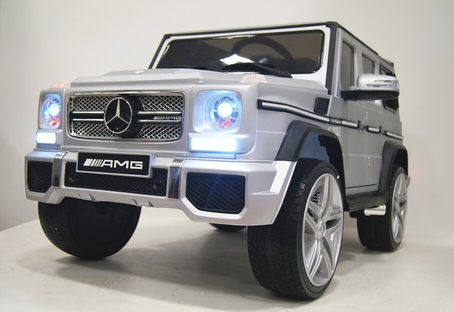 Электромобиль RiverToys Mercedes-Benz G65 AMG серый глянец