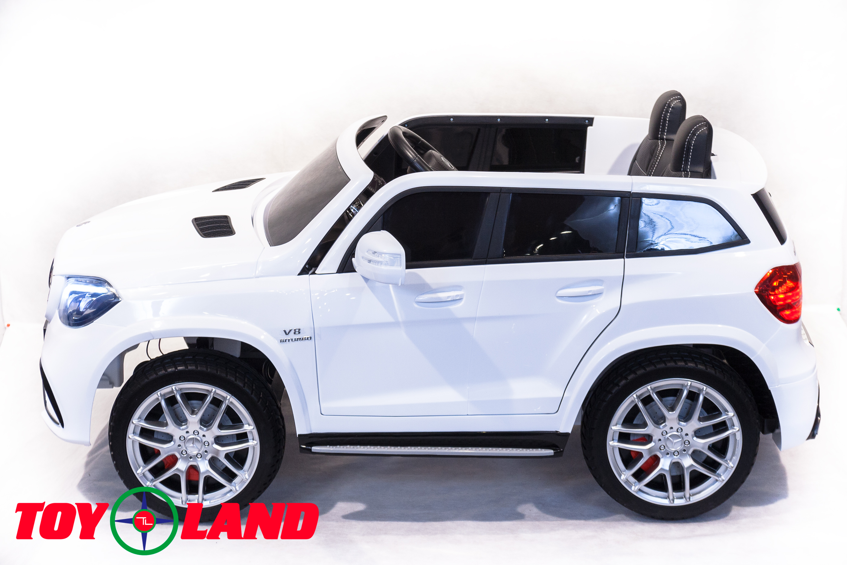 Детский электромобиль ToyLand Mercedes-Benz GLS63 AMG белый