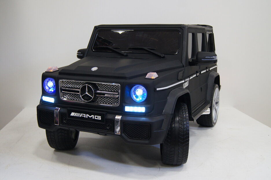 Электромобиль RiverToys Mercedes-Benz G65 AMG черный матовый