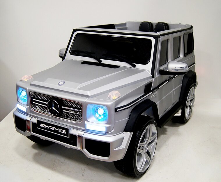 Электромобиль RiverToys Mercedes-Benz G65 AMG серый глянец