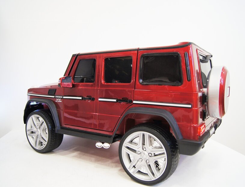 Электромобиль RiverToys Mercedes-Benz G65 AMG вишневый глянец