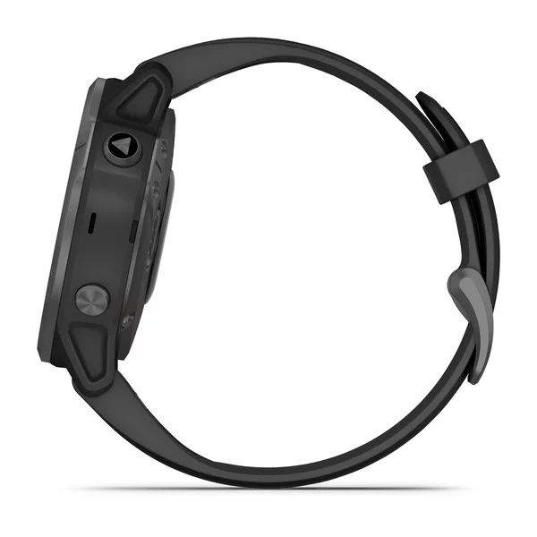 Часы Garmin FENIX 6S Sapphire серый DLC с черным ремешком