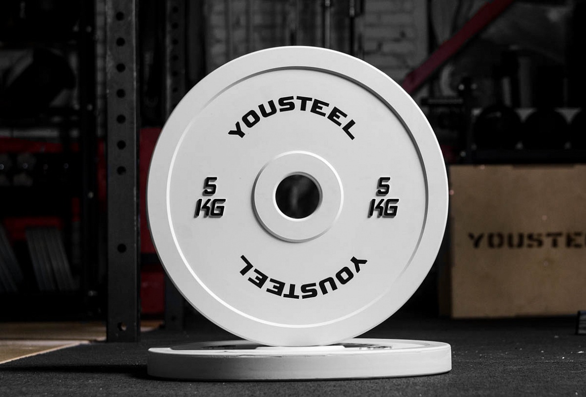 

Диск соревновательный Yousteel белый 5 кг, белый 5 кг