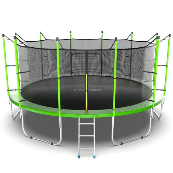 

Батут с внутренней сеткой и лестницей EVO JUMP Internal 16ft (Green), Зеленый, Internal 16ft (Green)