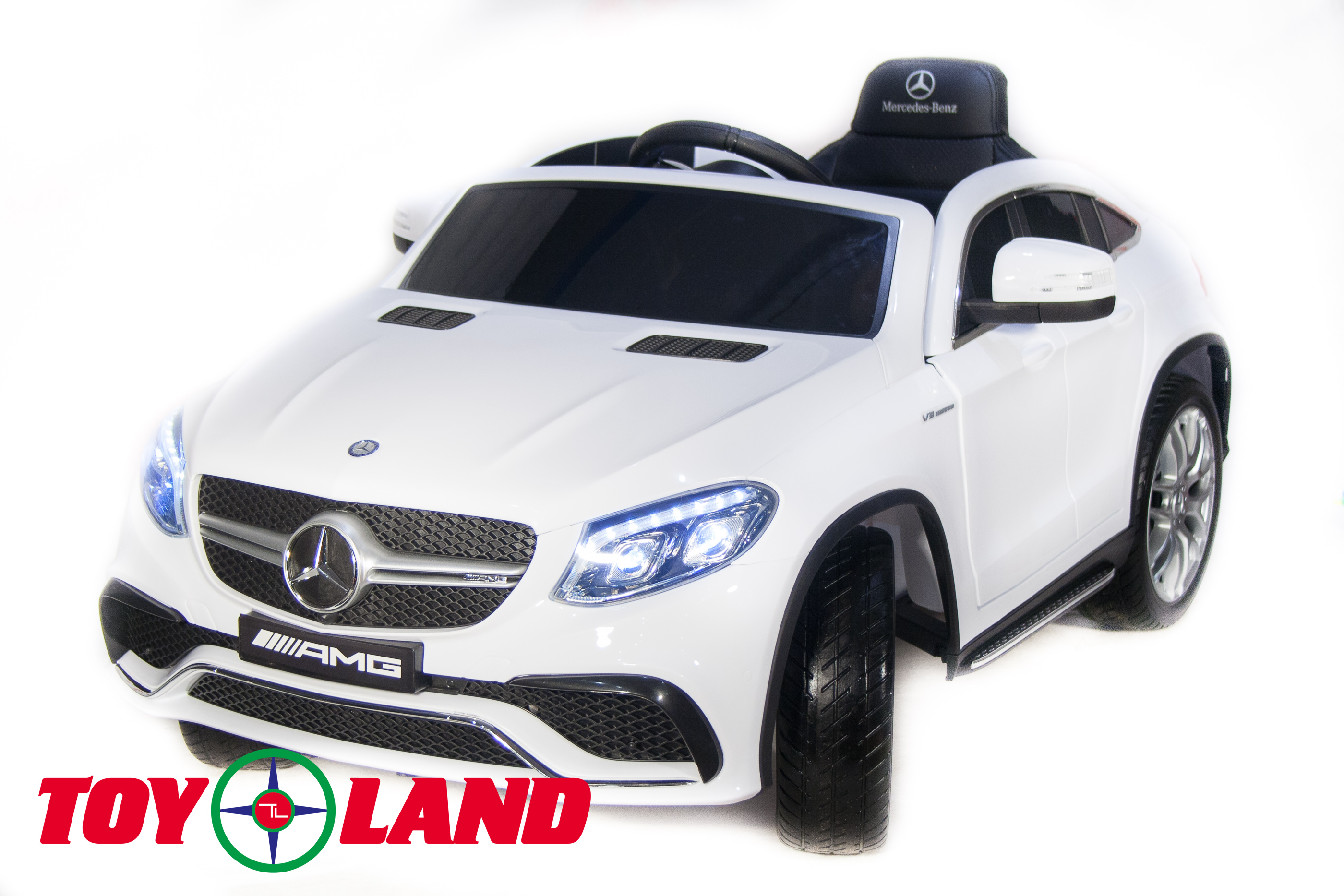 Детский электромобиль ToyLand Mercedes-Benz AMG GLE63S Coupe белый