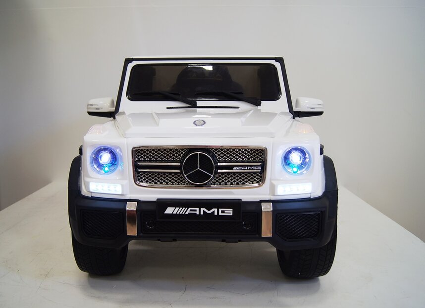 Электромобиль RiverToys Mercedes-Benz G65 AMG белый