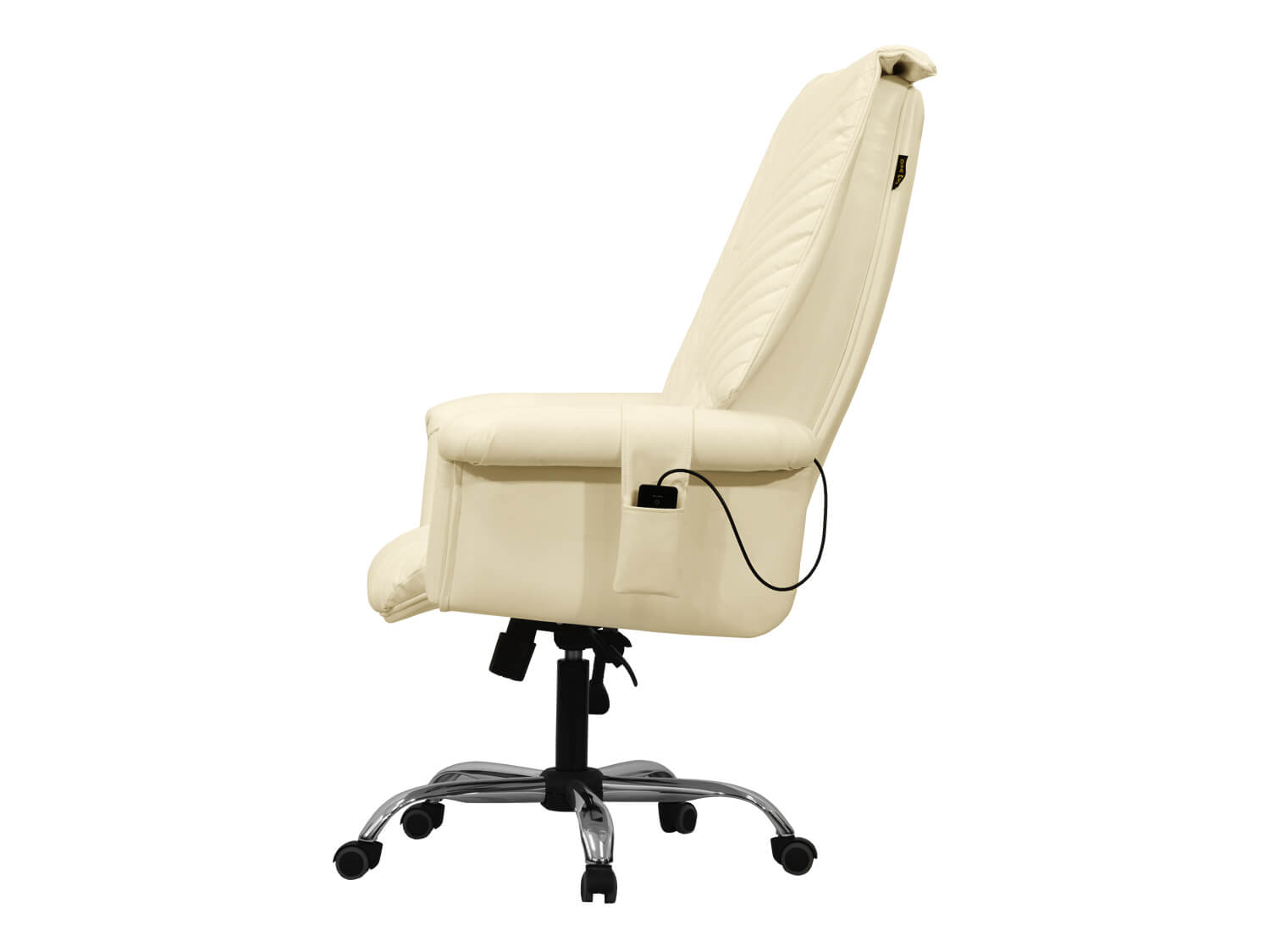 Офисное массажное кресло EGO President EG1005 кремовый
