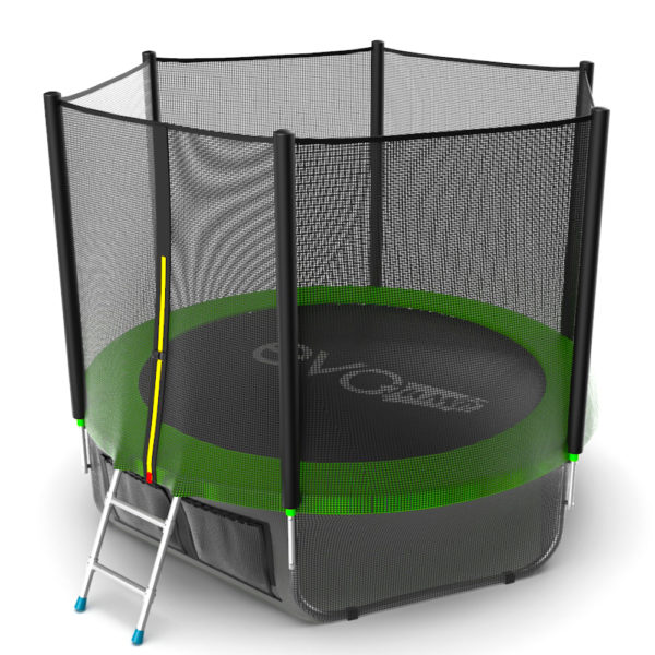 

Батут с внешней сеткой и лестницей EVO JUMP External 10ft (Green) + нижняя сеть, Зеленый, External 10ft (Green) + нижняя сеть