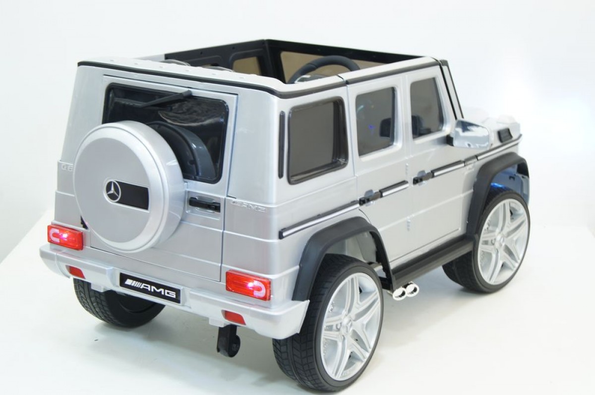 Электромобиль RiverToys Mercedes-Benz G65 AMG 4WD серый глянец