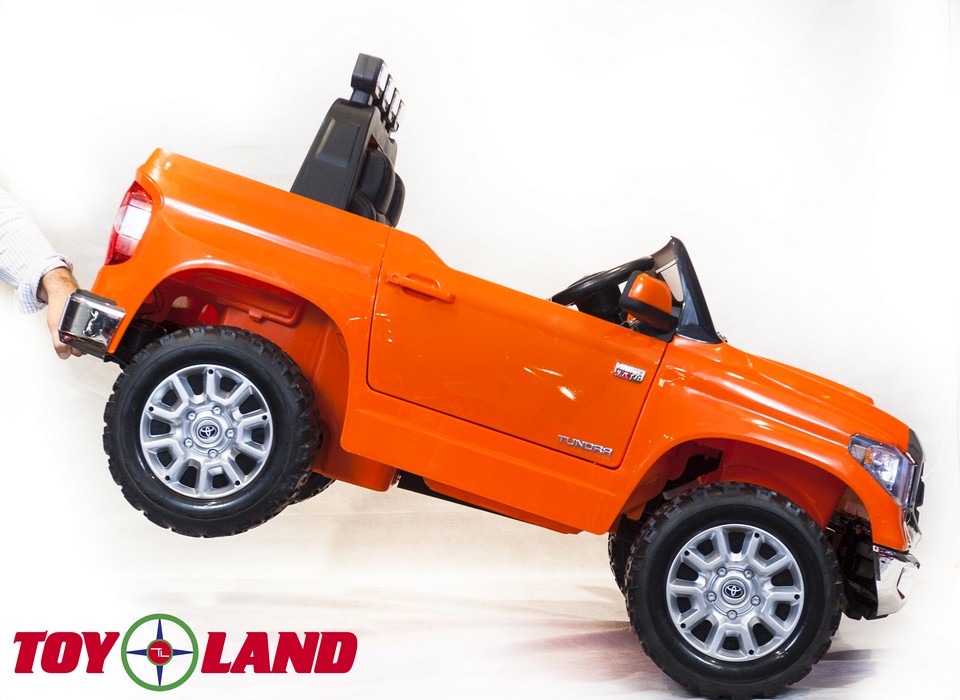 Детский электромобиль ToyLand TOYOTA TUNDRA оранжевый краска