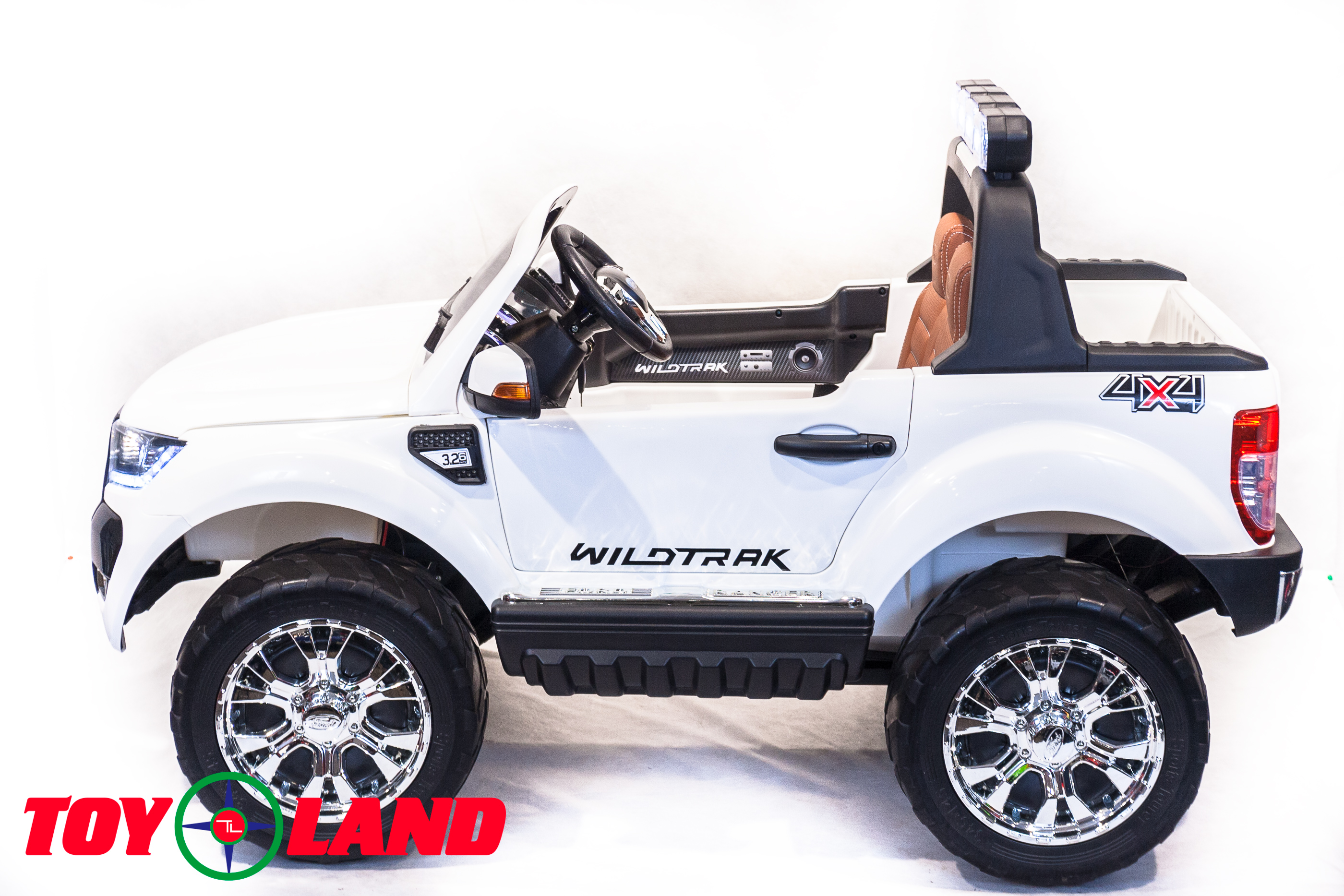 Электромобиль ToyLand Ford Ranger 2017 4x4 белый