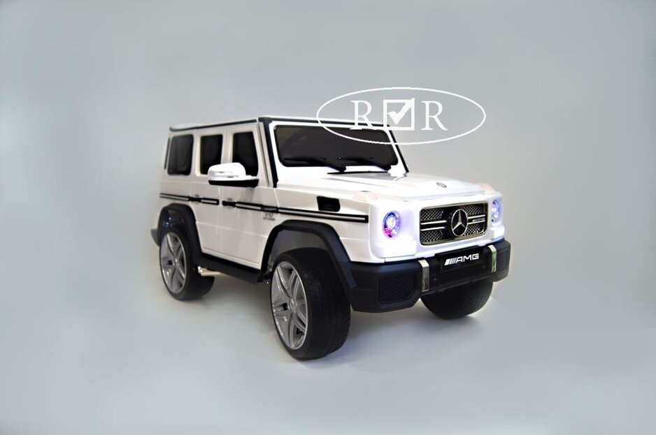 Электромобиль RiverToys Mercedes-Benz G65 AMG белый