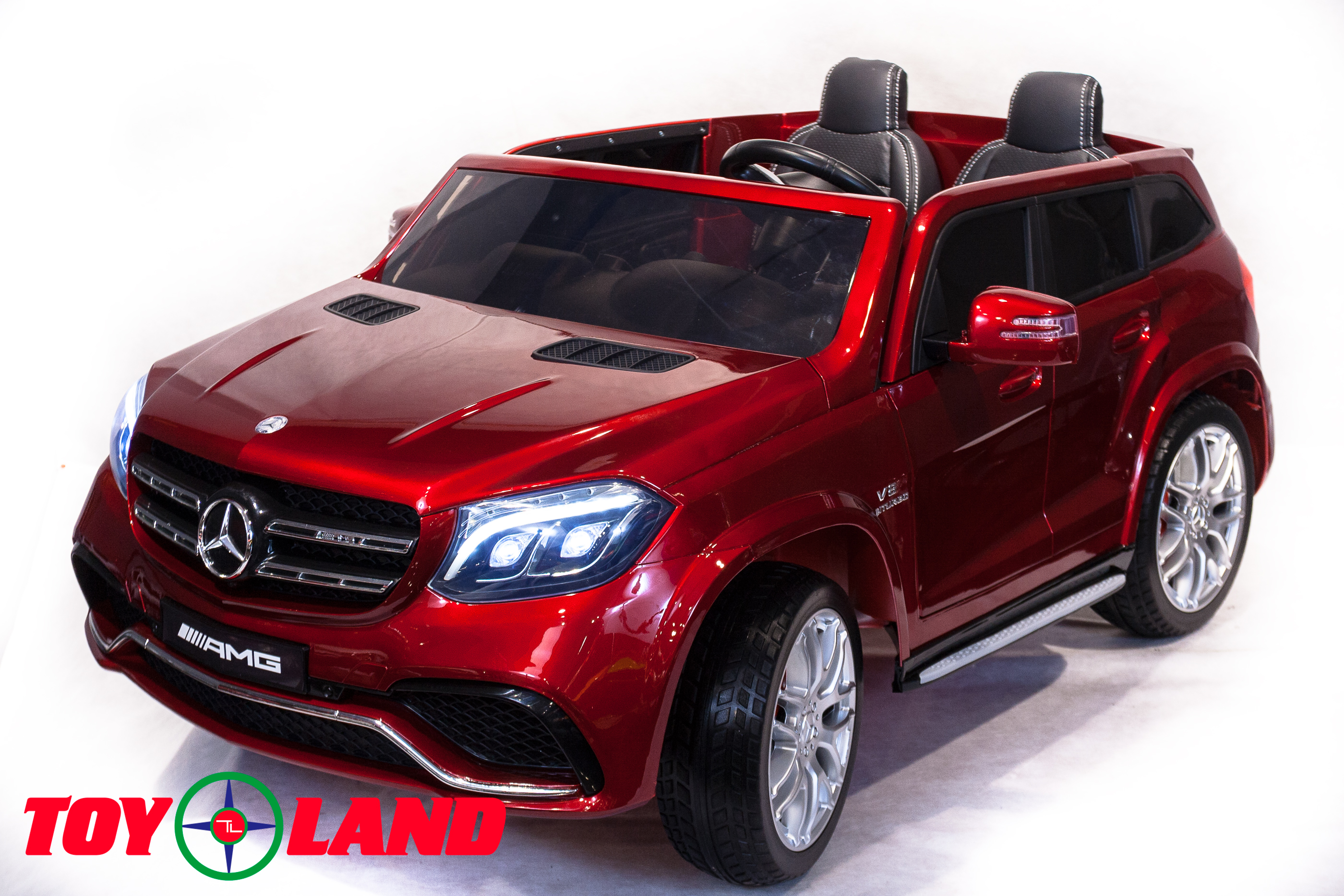 Детский электромобиль ToyLand Mercedes-Benz GLS63 AMG красный (краска)