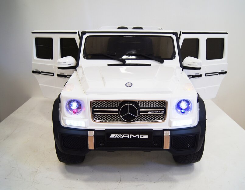 Электромобиль RiverToys Mercedes-Benz G65 AMG белый