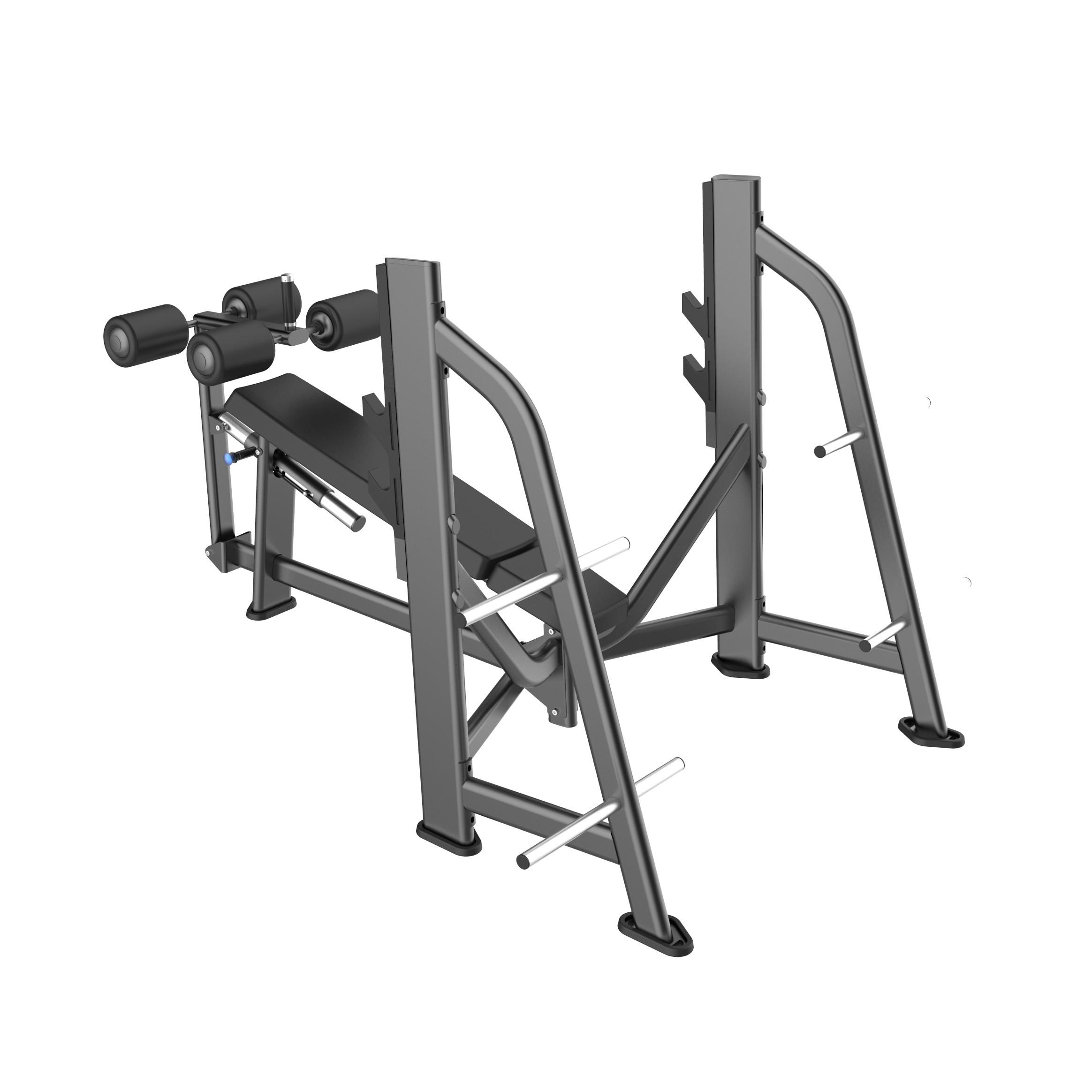 

Скамья-стойка для жима под углом вниз DHZ Olympic Decline Bench E-7041, Olympic Decline Bench E-7041