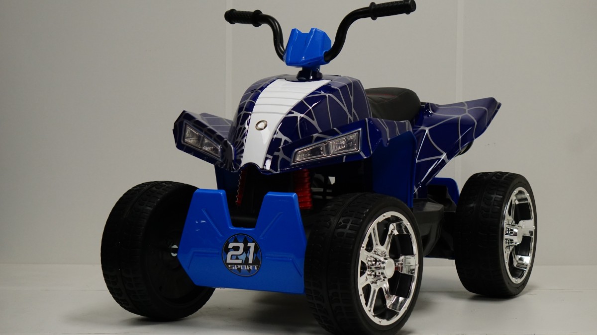 Квадроцикл RiverToys T555TT синий паук