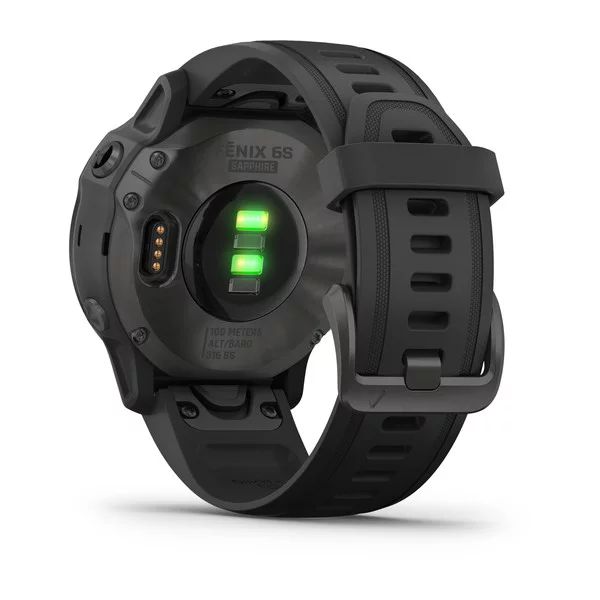 Часы Garmin FENIX 6S Sapphire серый DLC с черным ремешком