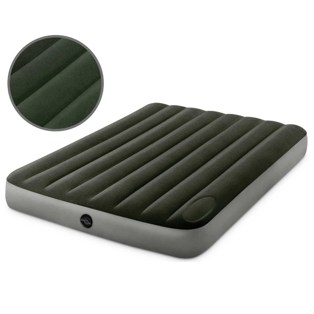 

Матрас надувной флок. DURA-BEAM DOWNY AIRBED, 137х191х25см, встроенный ножной насос, 64762, Серый/черный, DURABEAM DOWNY AIRBED 13719125 64762