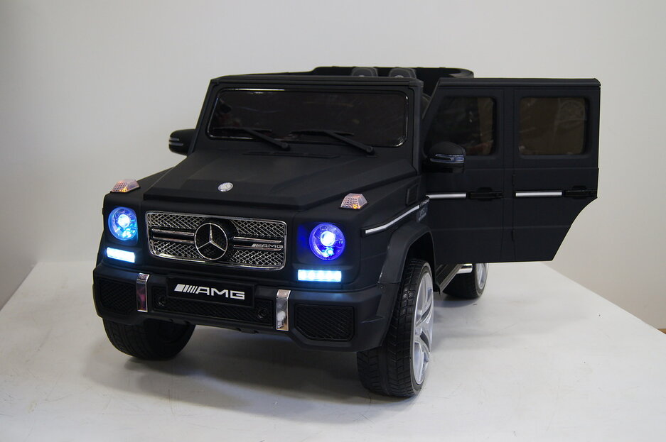 Электромобиль RiverToys Mercedes-Benz G65 AMG черный матовый