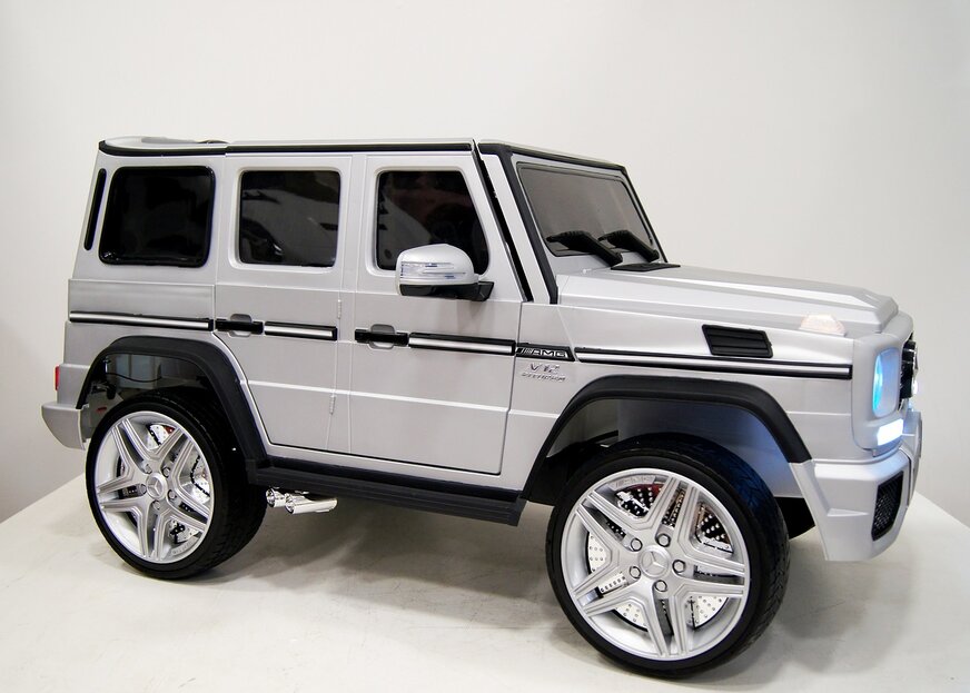 Электромобиль RiverToys Mercedes-Benz G65 AMG серый глянец