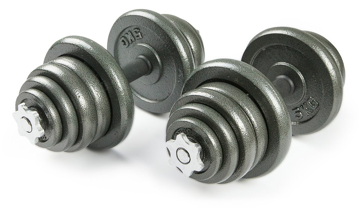 

Набор металлических гантелей 2x25 кг Atlas Sport, Хром, Sport