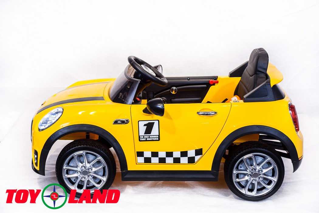 Электромобиль ToyLand Mini Cooper HL 198 желтый