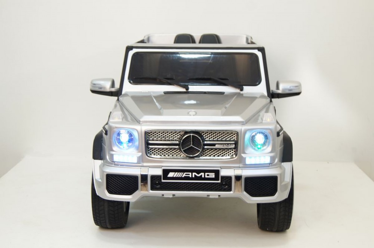 Электромобиль RiverToys Mercedes-Benz G65 AMG 4WD серый глянец