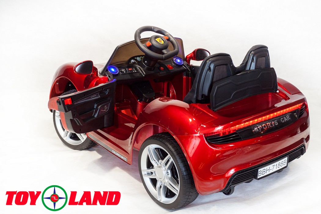 Электромобиль ToyLand Porsche Sport mini BBH 7188 красный(краска)