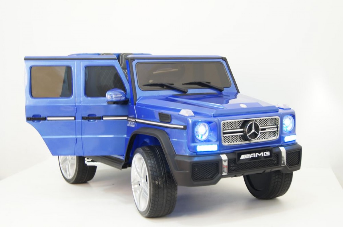 Электромобиль RiverToys Mercedes-Benz G65 AMG синий глянец