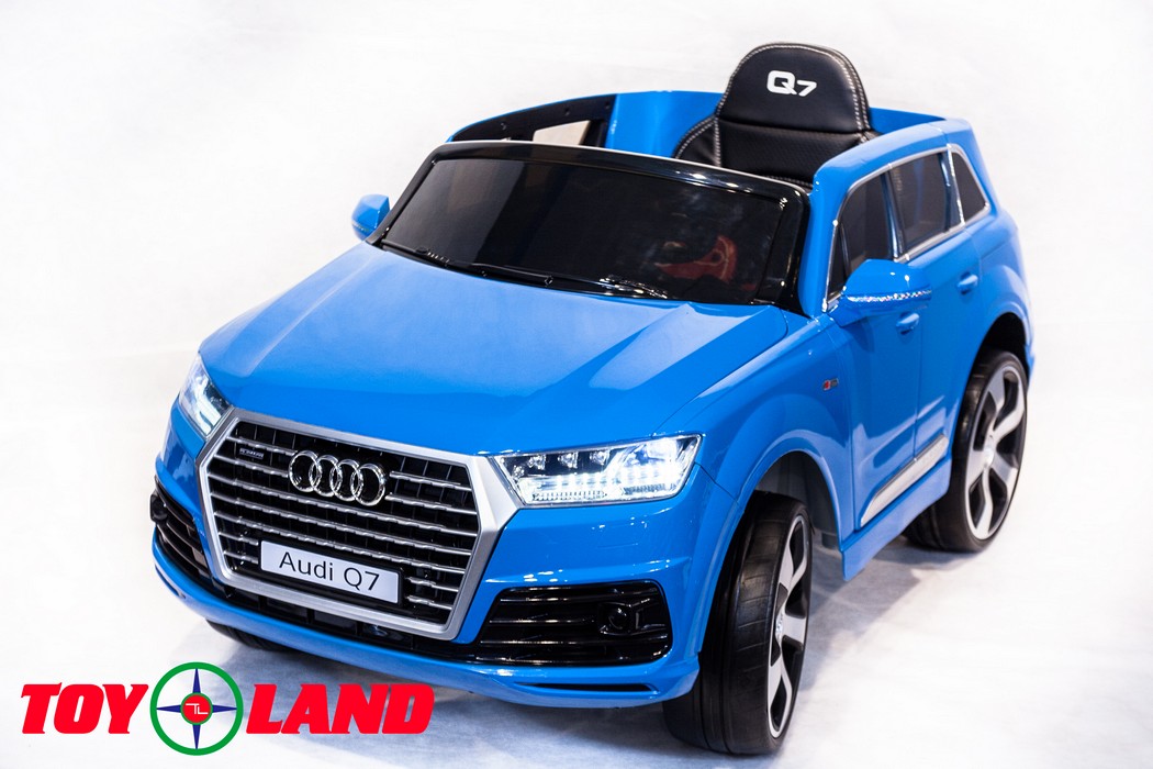 Электромобиль ToyLand Audi Q7 высокая дверь синий