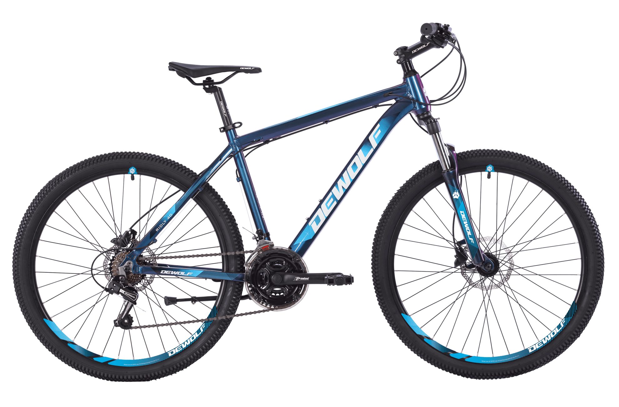 Велосипед горный DEWOLF RIDLY 40 (2021) хардтейл 26 (рама 18) синий