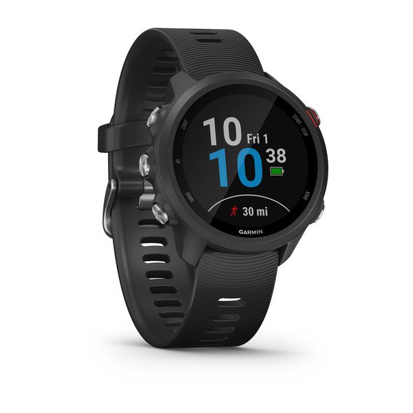 Смарт-часы с GPS Garmin FORERUNNER 245 Music черный с черным ремешком