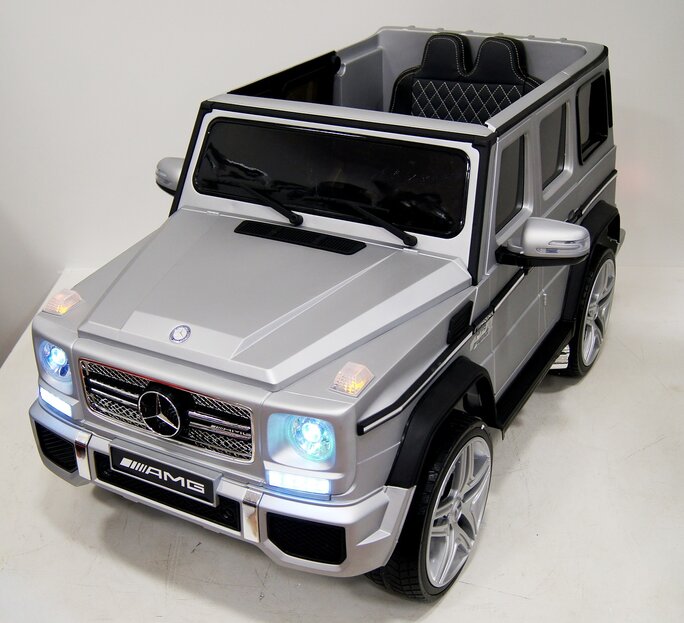 Электромобиль RiverToys Mercedes-Benz G65 AMG серый глянец