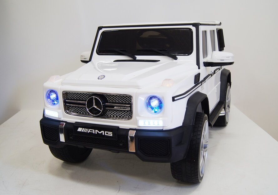 Электромобиль RiverToys Mercedes-Benz G65 AMG белый