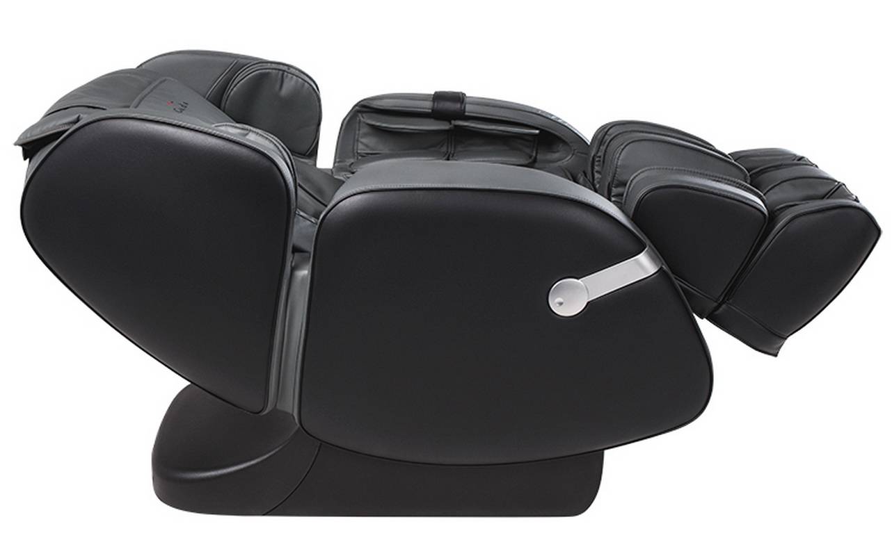 Массажное кресло с инновационным 4D массажем Casada Aura серо-черный