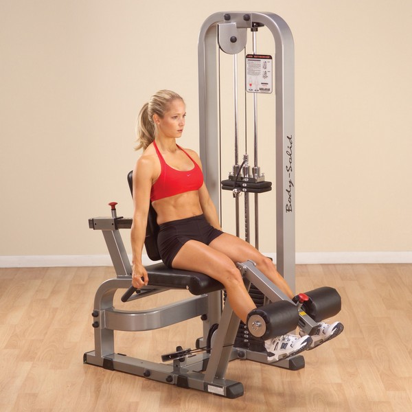 Разгибание ног сидя Body Solid SLE200G-2 PRO CLUB LINE с весовым стеком 95 кг